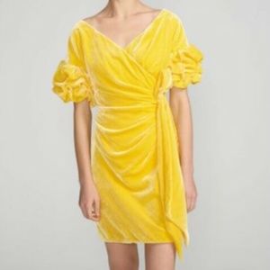 Free People & Fame and Partners Velvet Wrap Dress